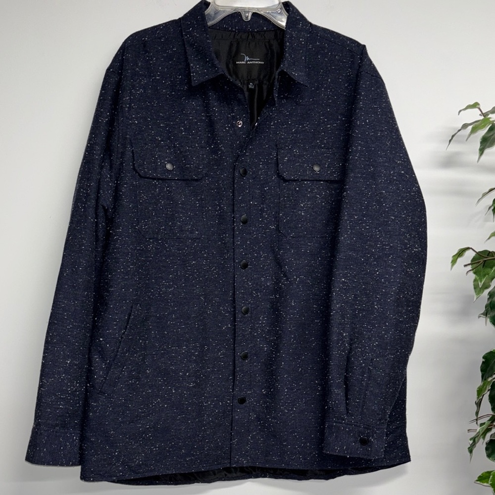 Marc Anthony Blue Shirt Jacket